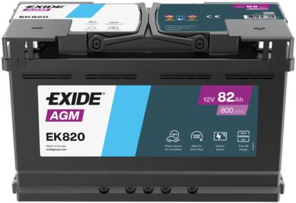 BAT EXIDE AGM 12V/82AH 800A L4B13